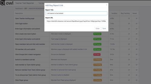 Owl - Open Source Test Reporting and Presentation